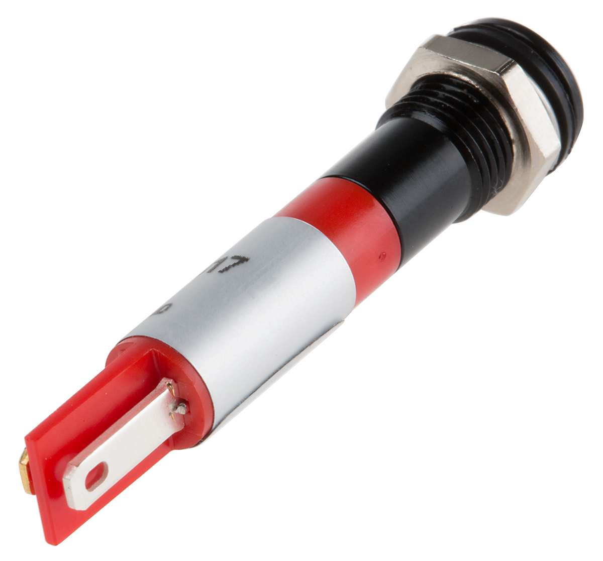 700-1738 RS PRO Red Panel Mount Indicator, 12V dc, Solder Tab Termination, IP67