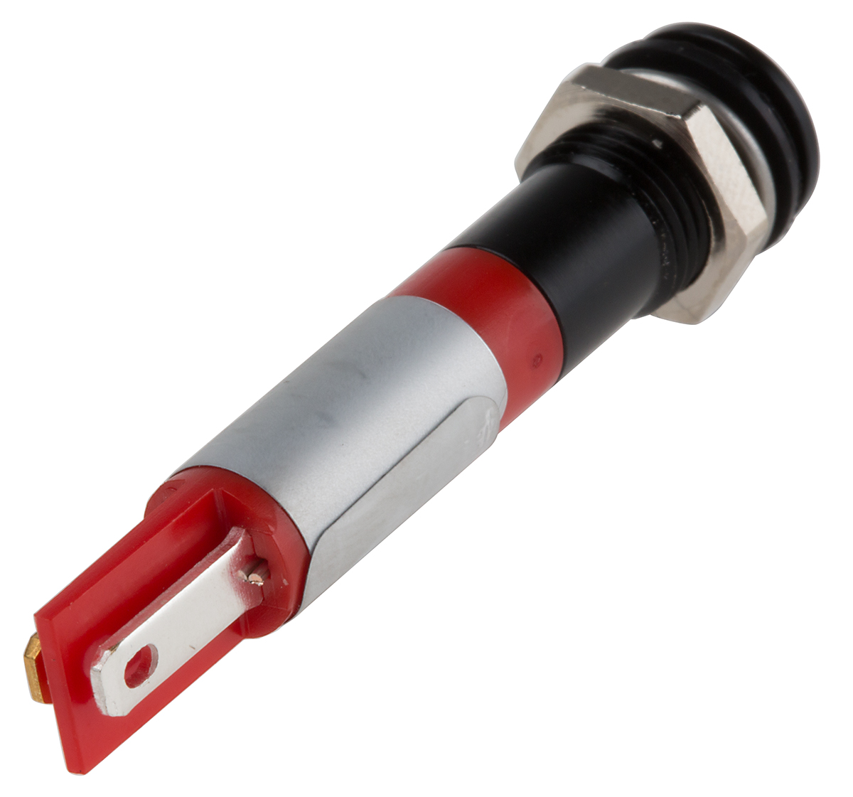 700-1760 RS PRO Red Panel Mount Indicator, 220V ac, Solder Tab Termination, IP67