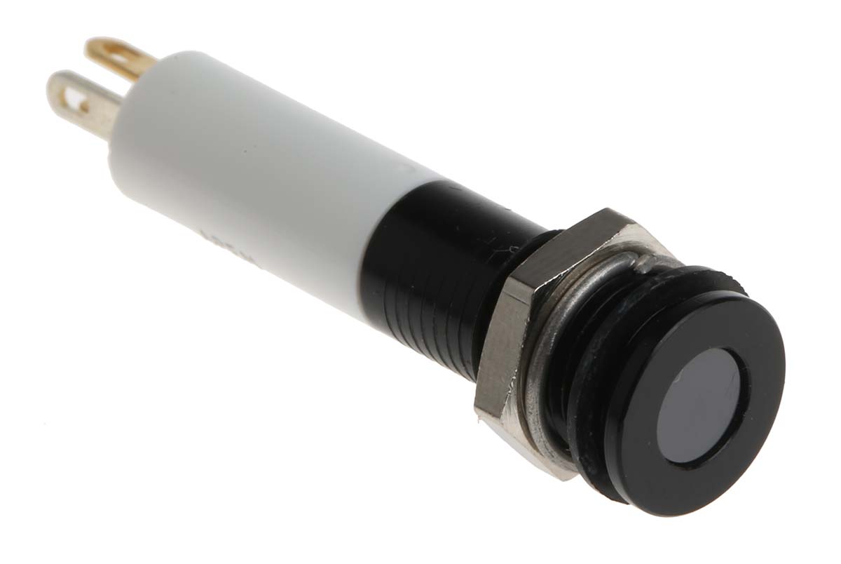 RS PRO Panel Mount Indicator, 24V dc, Solder Tab Termination, IP67