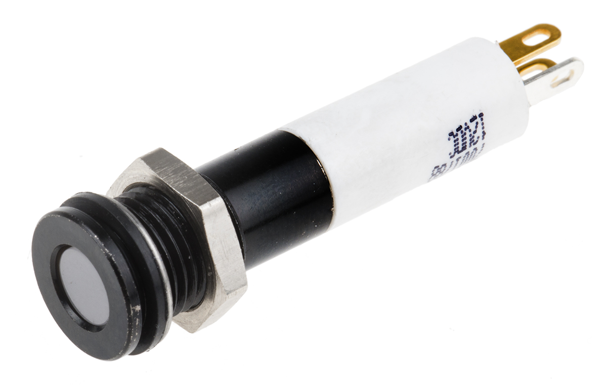 RS PRO Panel Mount Indicator, 12V dc, Solder Tab Termination, IP67