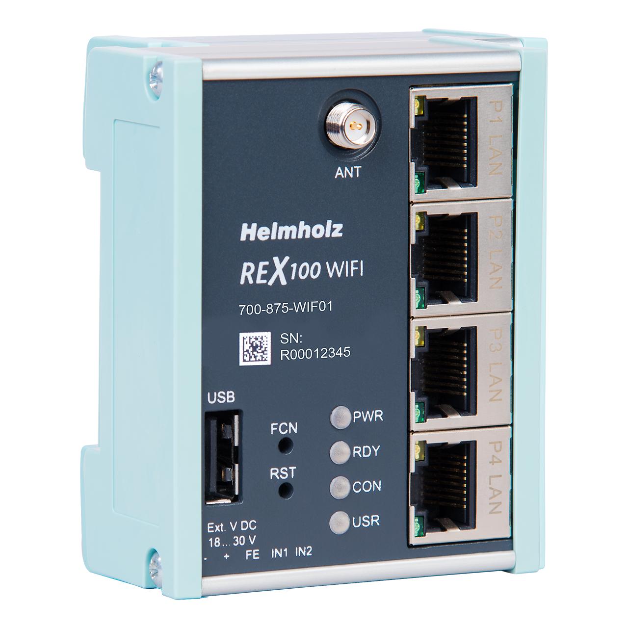 Helmholz GmbH & Co. KG 700-875-WIF01 700-875-WIF01, 6 Port 10 Base-T, 100 Base-T, RJ45 Socket