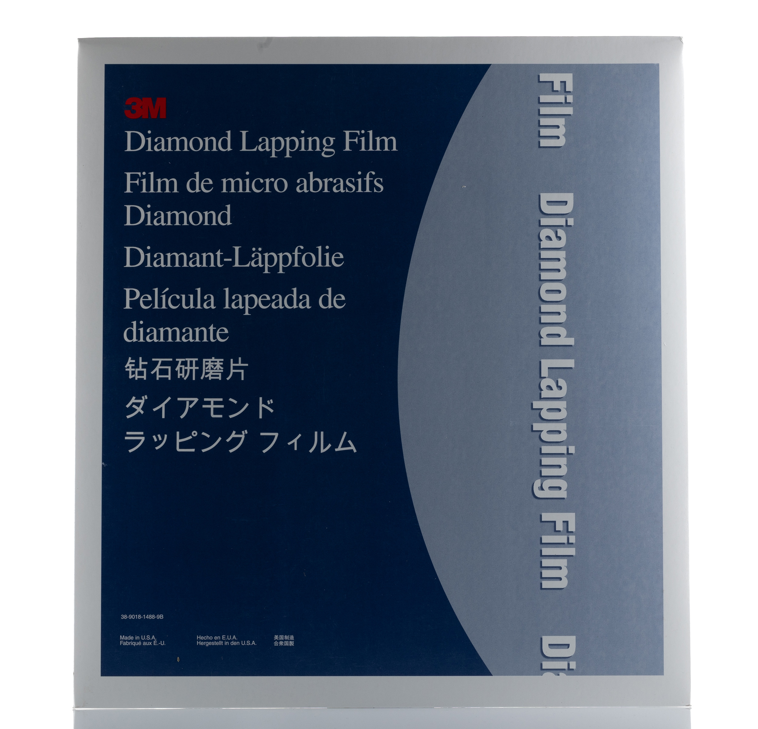3M Green Diamond Fibre Optic Lapping Film, 279.4 mm x 229mm, 0.1 μm Grade