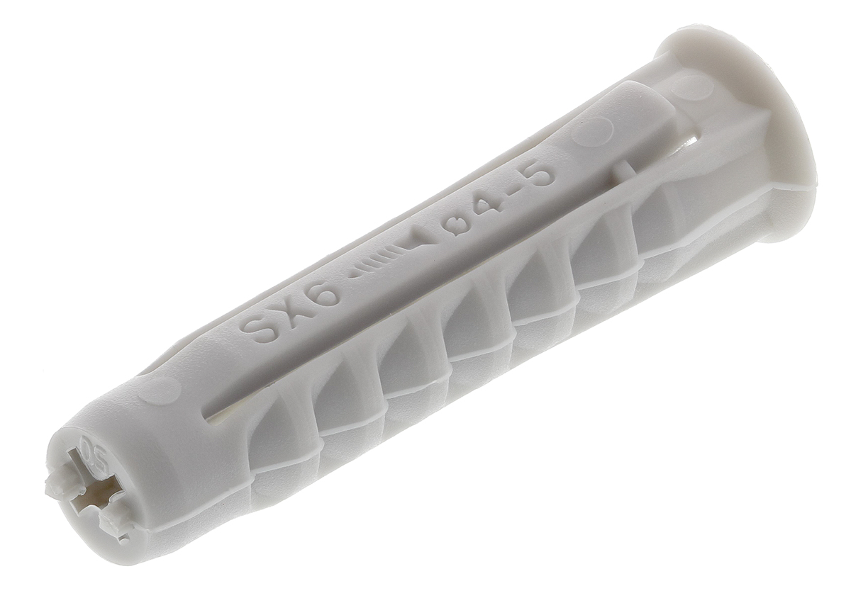 70006 Fischer Fixings Nylon Wall Plug, 30 mm Length