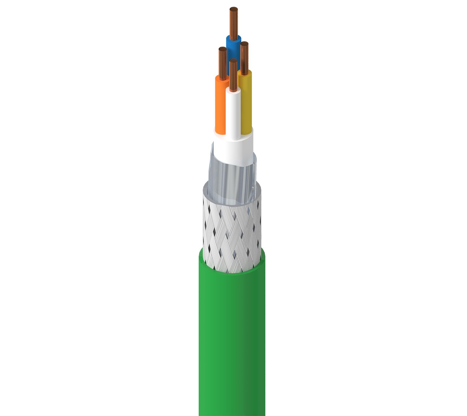 Belden 70006NH, 305 m Cat5e Ethernet Cable, Green Flame Retardant Non-Corrosive Sheath Screened, Shielded