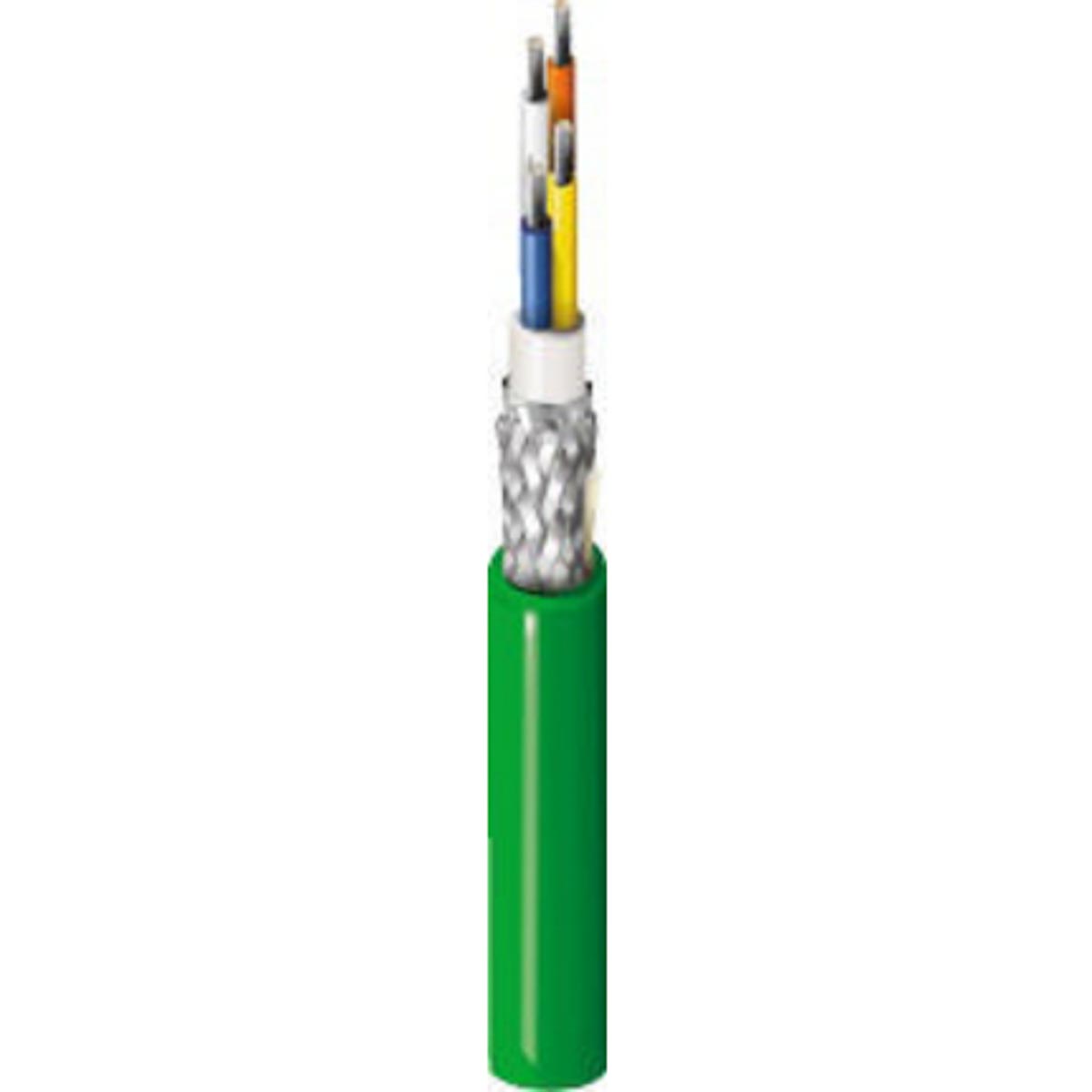 Belden 70008PU, 305 m Cat5e Ethernet Cable, Green Polyurethane Sheath Screened, Shielded