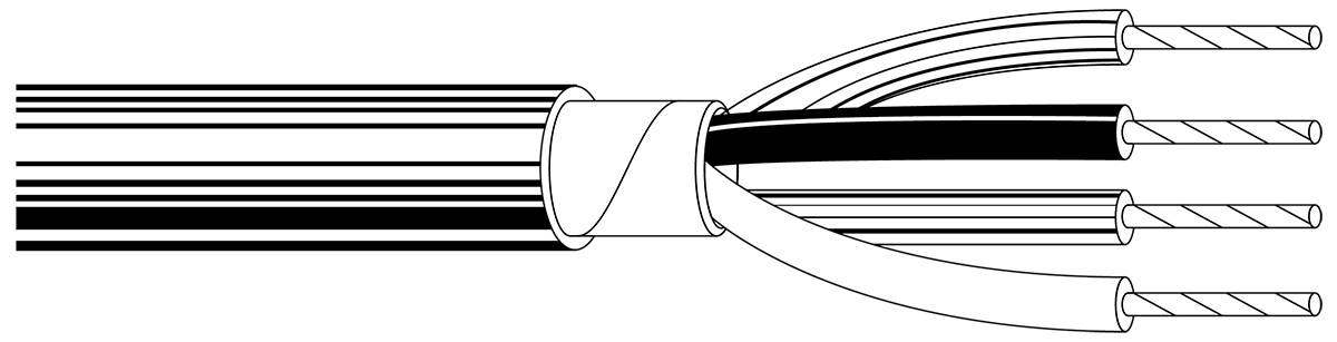 70047lv00500 Belden 70047LV Series 4 Core Audio Cable