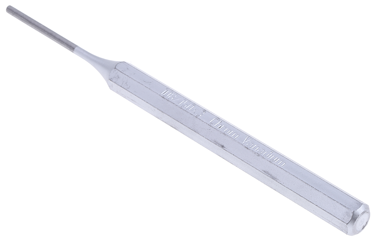 70070002 STAHLWILLE 1-Piece Punch, Parallel Pin Punch, 3mm Shank, 150 mm Overall