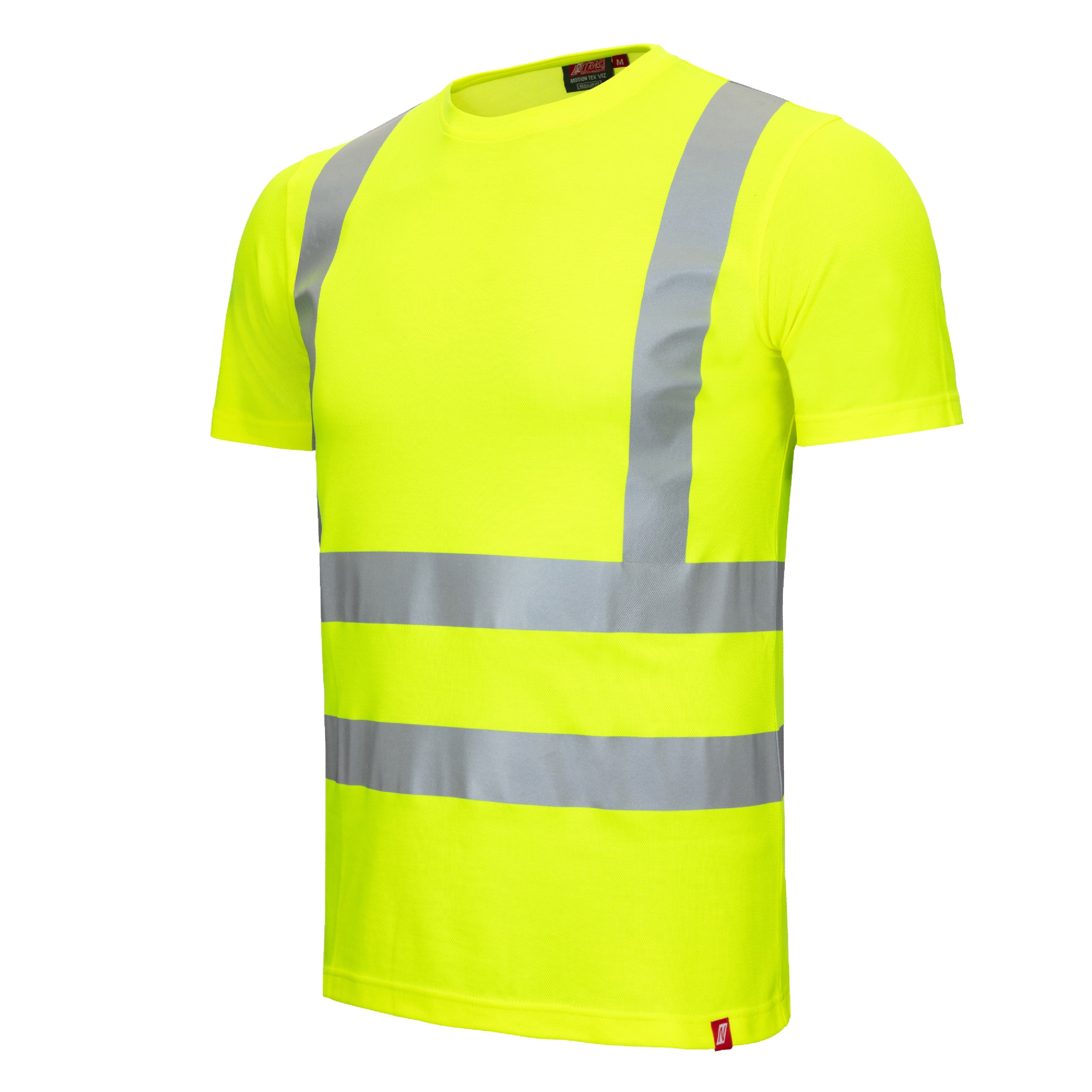 NITRAS SAFETY 7008 Fluorescent Yellow Unisex Hi Vis T-Shirt XS