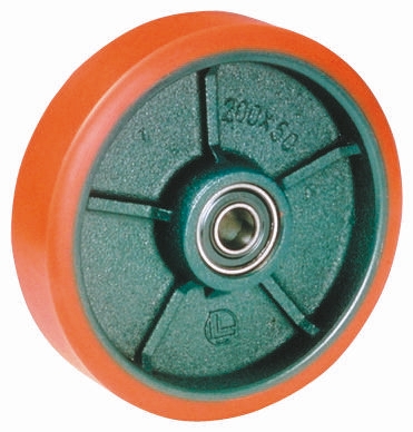 LAG Blue, Orange Polyurethane Trolley Wheel, 330 kg