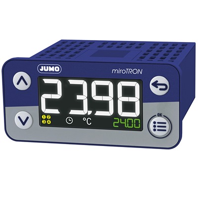 Jumo miroTRON Panel Mount Controller 2 Input, 4 Output Relay 230V ac Temperature Control, PID Controller