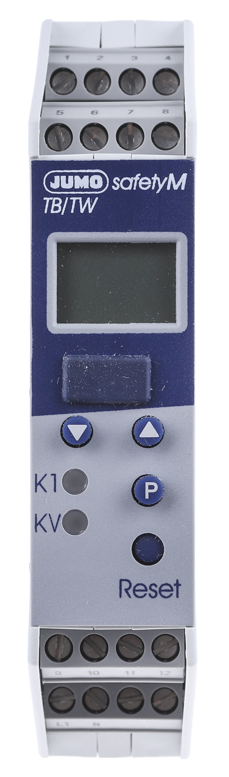 Jumo safetyM TB/TW DIN Rail Temperature Limiter 1 Input, 2 Output 2 Relay 240V ac On-Off
