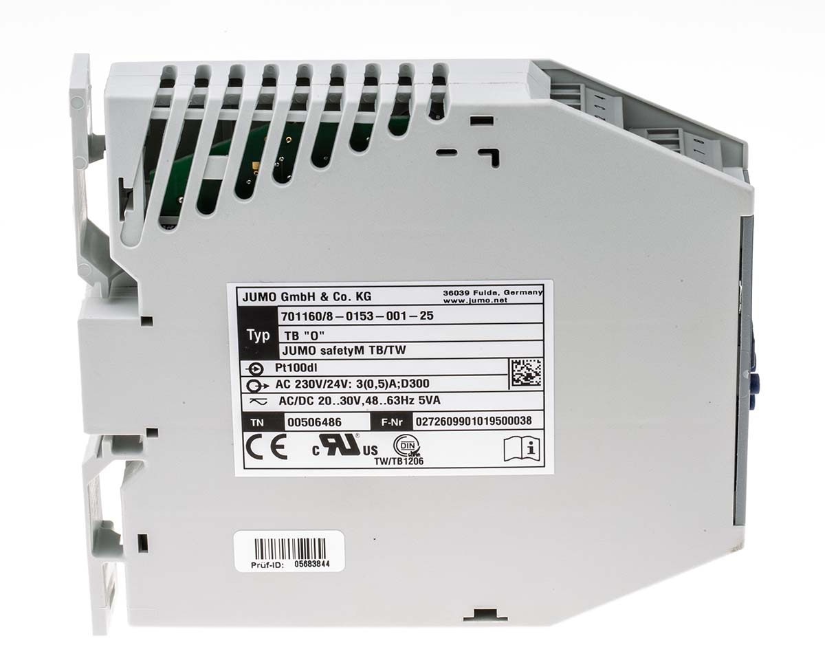 7011608-0153-001-25 Jumo safetyM TB/TW DIN Rail Temperature Limiter 1 Input, 2 Output 2 Relay 240V ac/dc On-Off