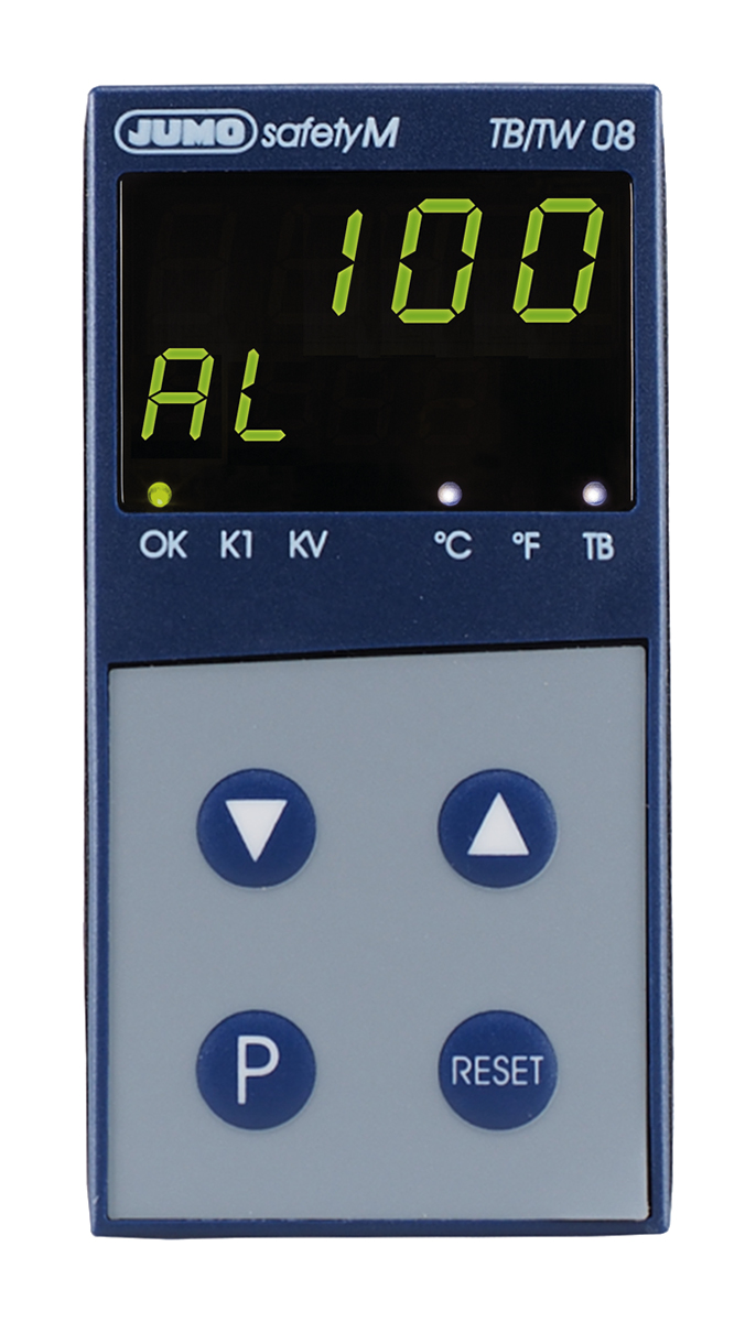 Jumo safetyM TB/TW 08 Panel Temperature Limiter 2 Input, 2 Output Relay 240V On-Off