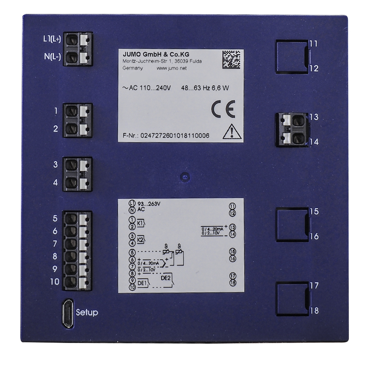 7015148-0300-23000 Jumo diraVIEW Digital Indicator 240V ac