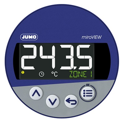 Jumo miroVIEW LCD Digital Panel Multifunction Meter for Temperature,  60.5 mm  x 68 mm