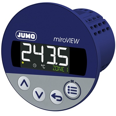 7015910-01-25-02 Jumo miroVIEW LCD Digital Panel Multifunction Meter for Temperature,  60.5 mm  x 88 mm