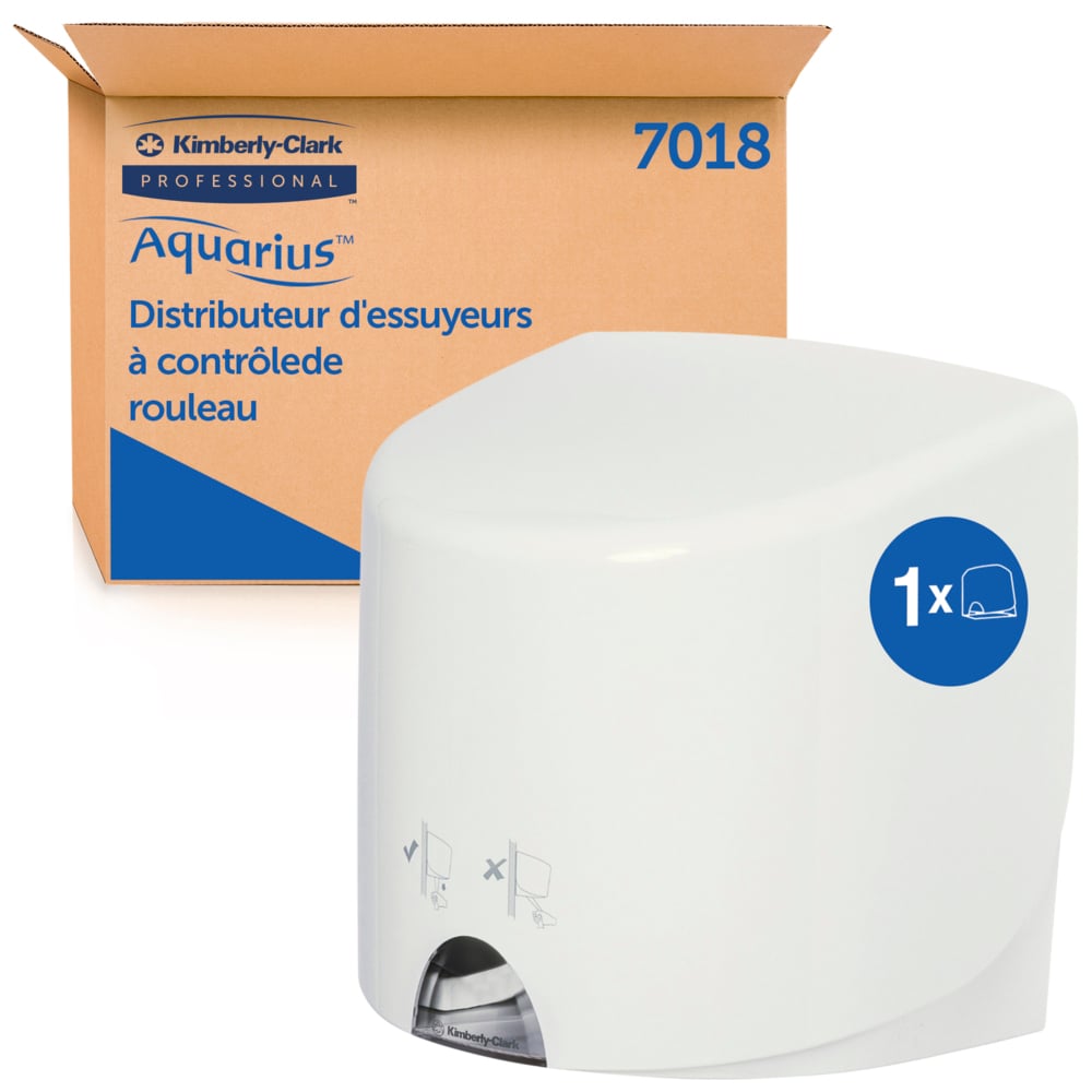 Aquarius Aquarius Paper Towel Dispenser, Wall Manual White, Wall Mounting