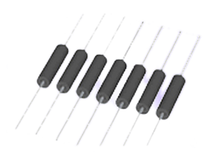 Laird Ferrite Bead (Ferrite Bead on Wire), 6 (Dia.) x 10mm (Axial), 538Ω impedance at 25 MHz, 835Ω impedance at 100