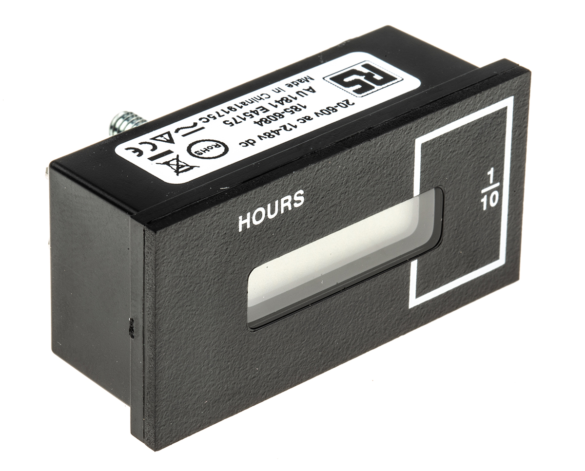 701dr002n-1248d2060a Curtis 700 Hour Meter, 6 Digit LCD 60V ac
