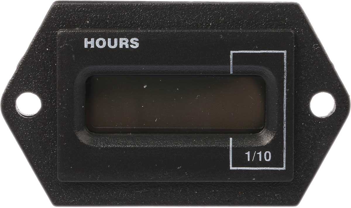 Curtis 700 Hour Meter, 6 Digit LCD 60V ac