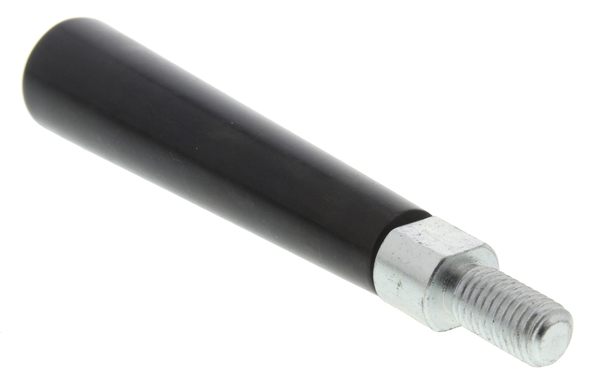 RS PRO Zinc Plated Steel Tapered Handle, M12 x 23 mm