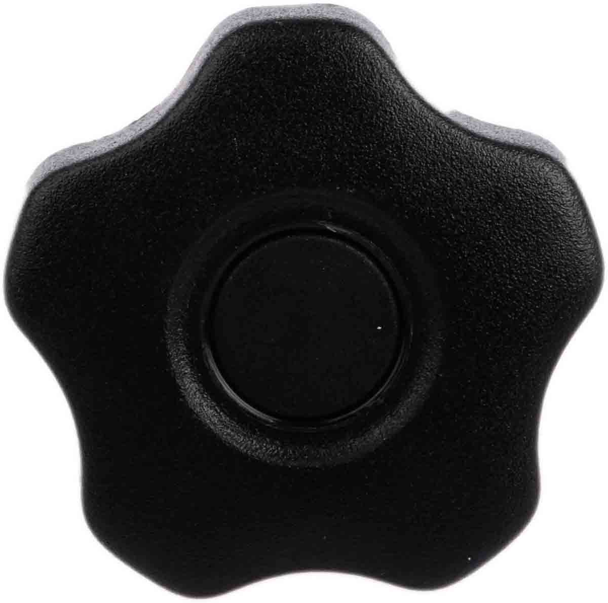 702-7633 RS PRO Black Polypropylene Multiple Lobes Clamping Knob, M8, Threaded Stud