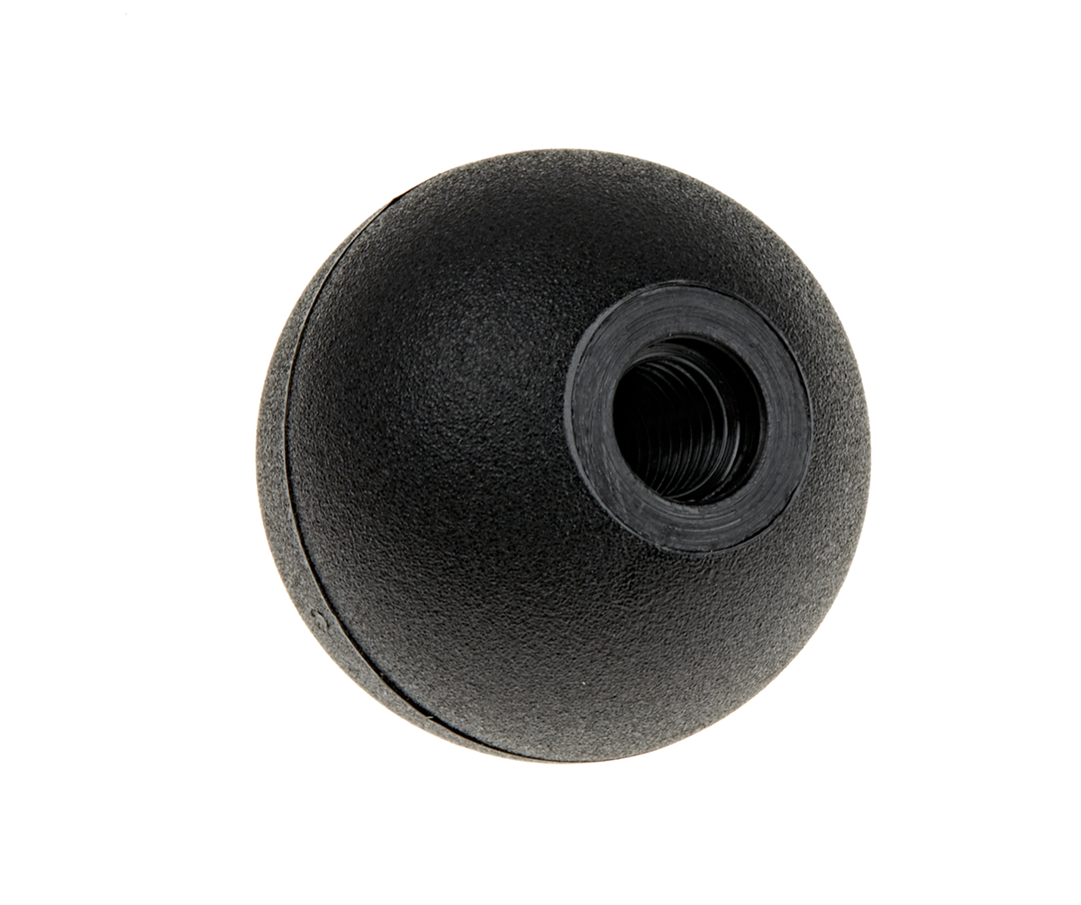 702-7800 RS PRO Black Polyamide 6 Ball Clamping Knob, Threaded Through Hole