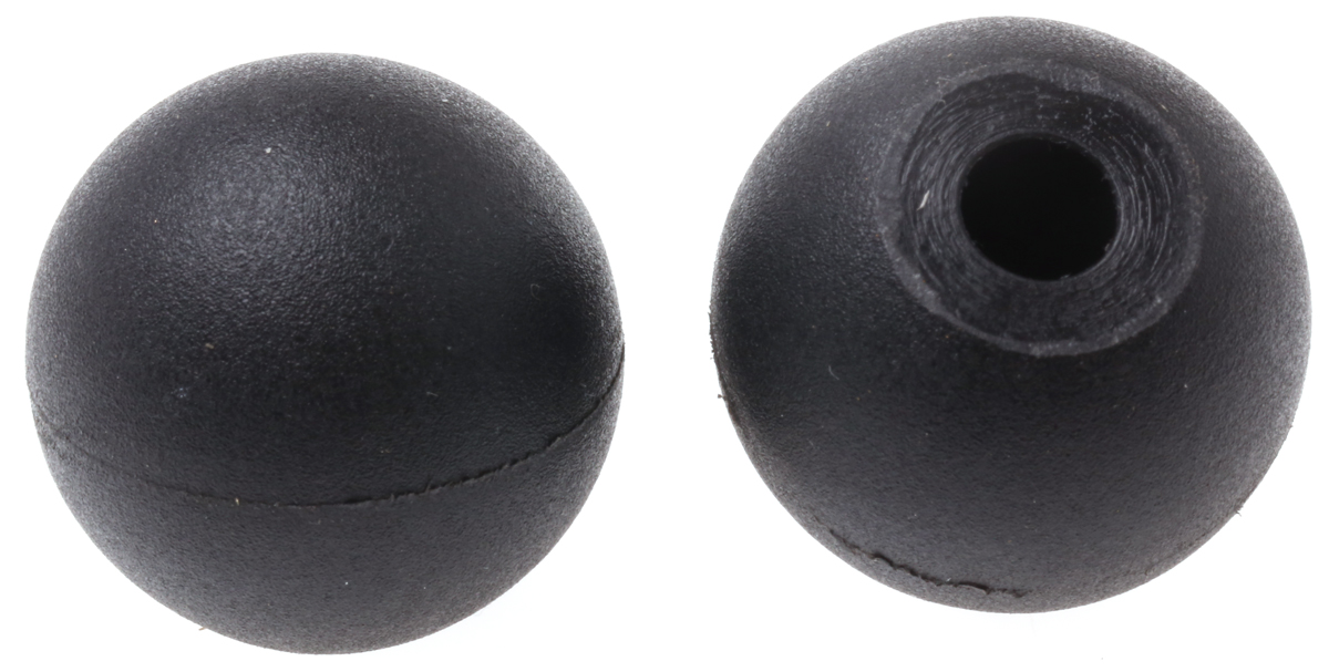 RS PRO Black Duroplast Ball Clamping Knob, Screw