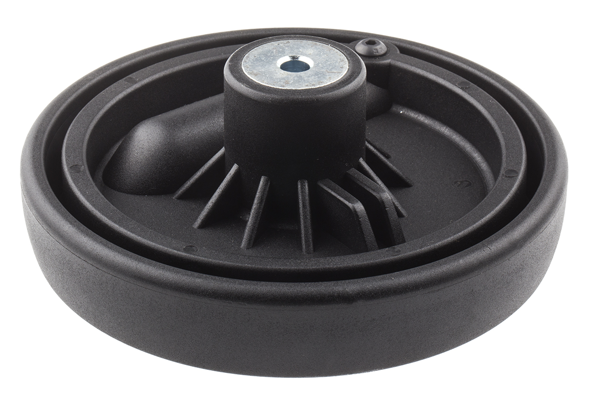 702-7841 RS PRO Black Thermoplastic Hand Wheel, 150 mm diameter
