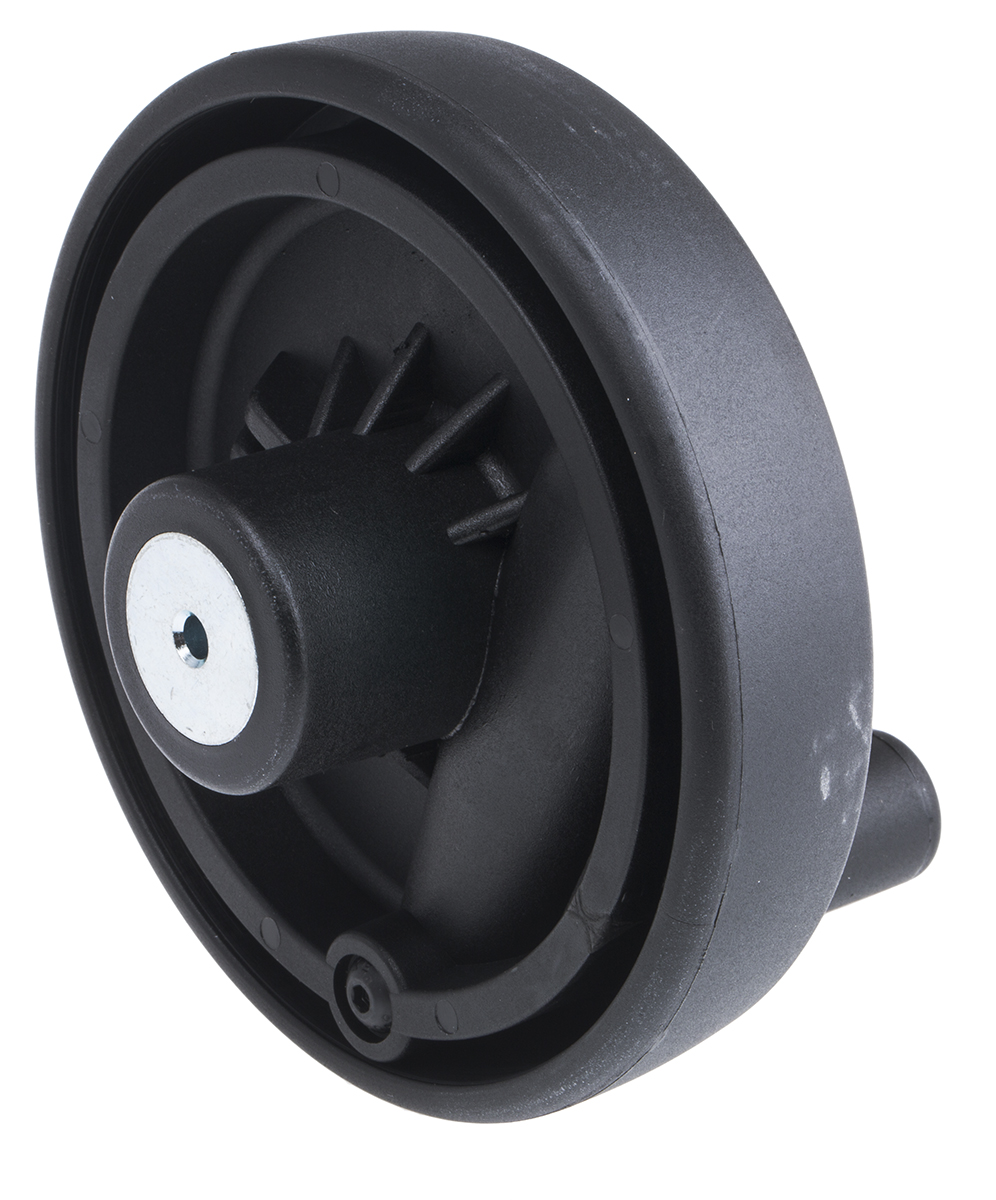 702-7847 RS PRO Black Nylon Hand Wheel, 125 mm diameter