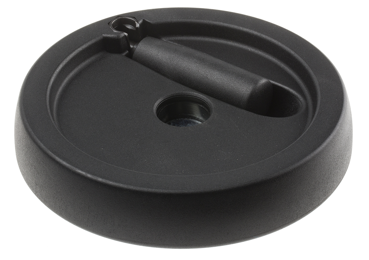 702-7850 RS PRO Black Thermoplastic Hand Wheel, 175 mm diameter