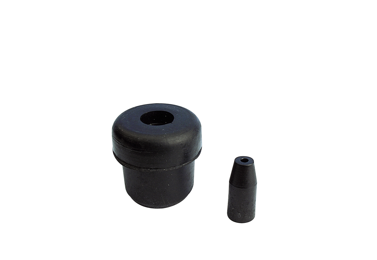 Guitel Hervieu Black Rubber Round Tube Strut Profile, 25 x 31 x 27 mm Groove