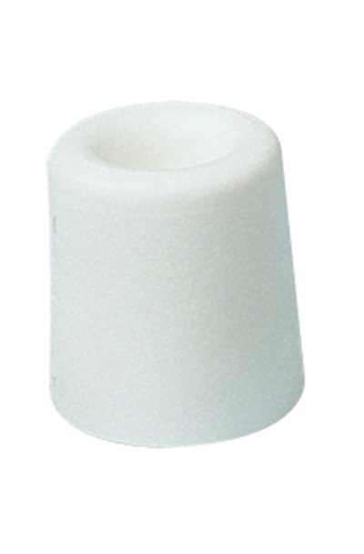 Guitel Hervieu White Rubber Door Stop, 31 mm Diameter, 35 mm Long