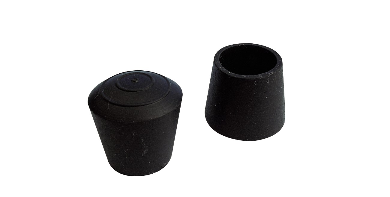 Guitel Hervieu Black Plastic Round Tube Strut Profile, 19 x 16 x 12 mm Groove
