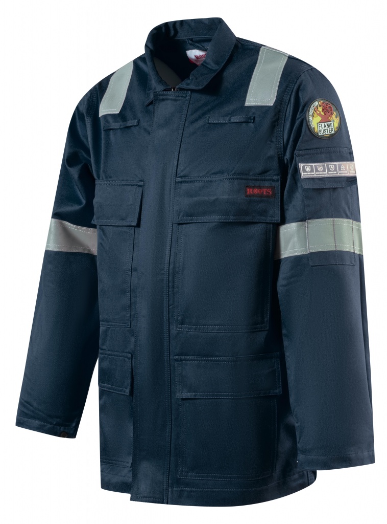 Roots RO19190 Navy Unisex Hi Vis Jacket, UK46