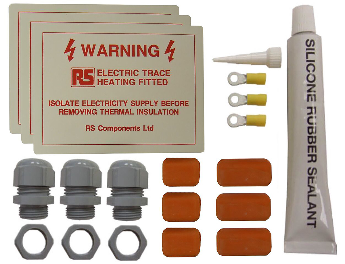 703-3114 RS PRO Parallel Circuit, Constant Wattage Trace Heating Kit, 240V ac, 200 °C, -60 °C, 20 m