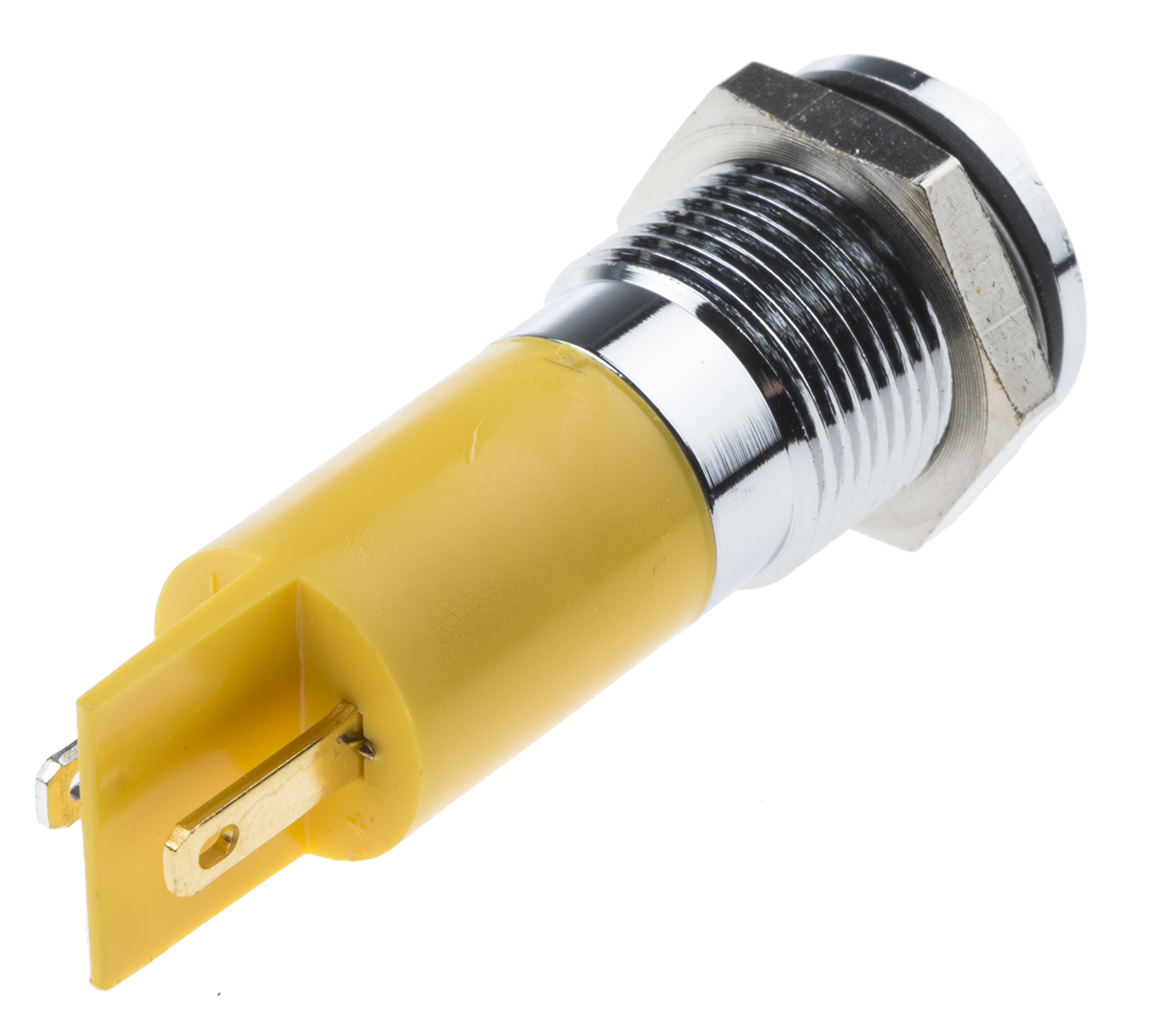 703-8831 RS PRO Yellow Panel Mount Indicator, 24V dc, Solder Tab Termination, IP67