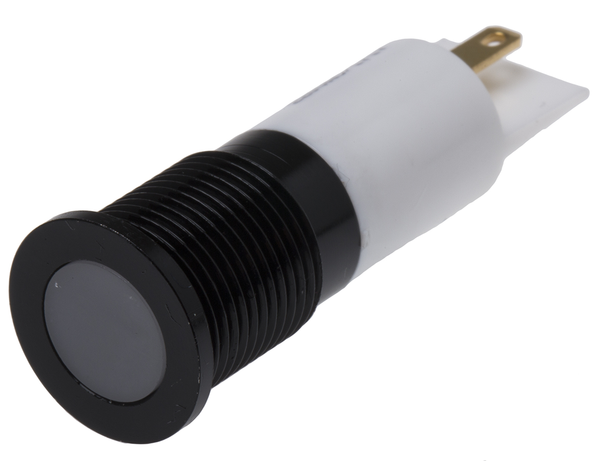 RS PRO White Panel Mount Indicator, 220V ac, Solder Tab Termination, IP67
