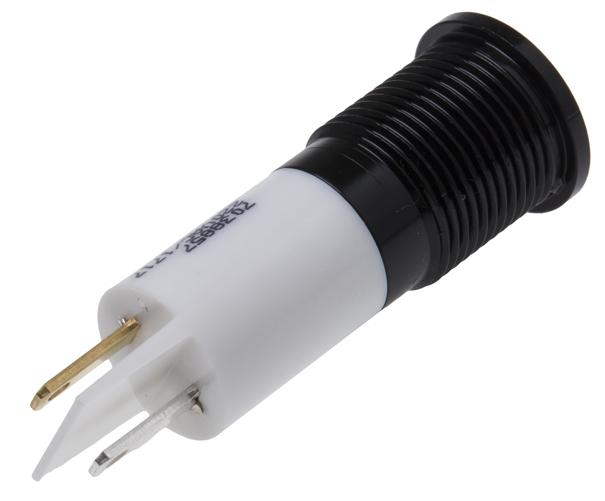 703-8857 RS PRO White Panel Mount Indicator, 220V ac, Solder Tab Termination, IP67