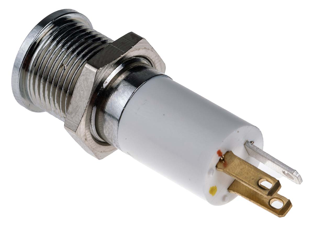 703-8869 RS PRO Panel Mount Indicator, 24V dc, Solder Tab Termination, IP67