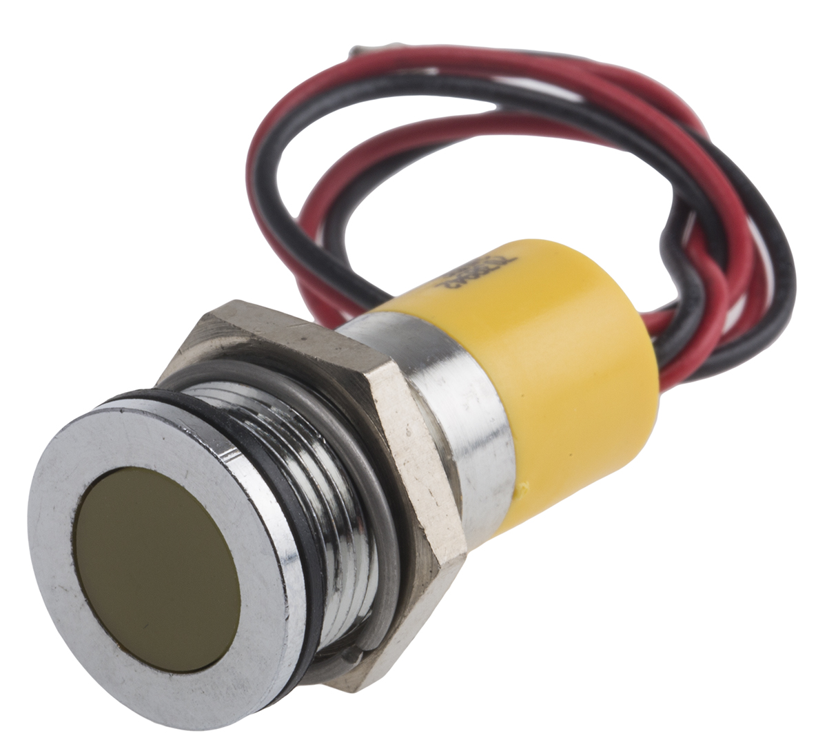 RS PRO Yellow Panel Mount Indicator, 24V dc, Lead Wire Termination, IP67