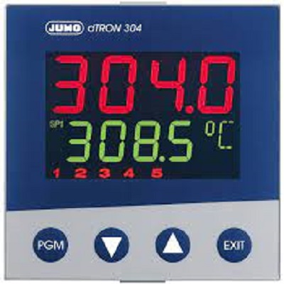 Jumo JUMO dTRON 304 Surface Mount Controller 3 Input, 4 Output Relay 240V