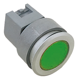 EAO 04 Series Green Momentary Push Button Head, 30.5 mm Cutout, IP65
