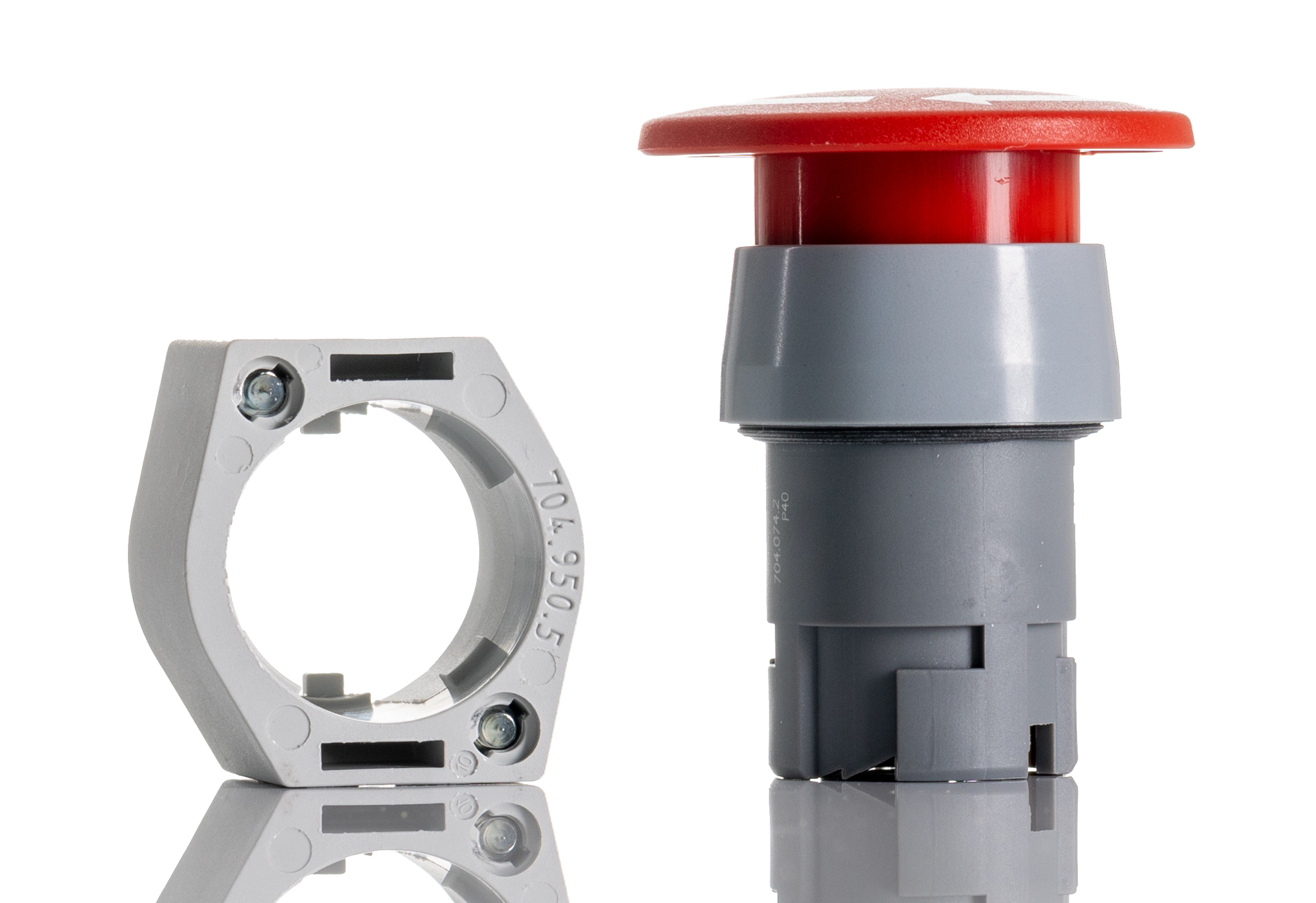 EAO Twist Release Emergency Stop Push Button, Front, 22.5 mm Cutout, IP65