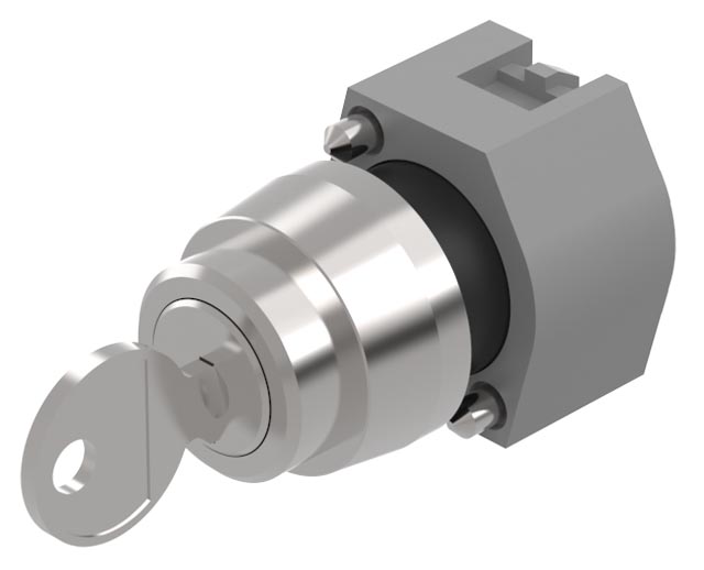 7041210 EAO IP65 Key Switch 2-Way Straight-Key