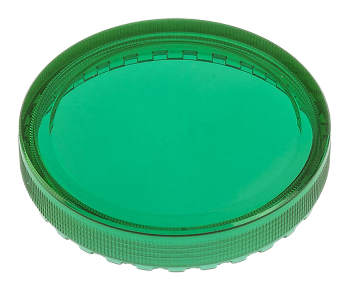 EAO Green Round Flat Push Button Indicator Lens for Use with 04 Series Push Button