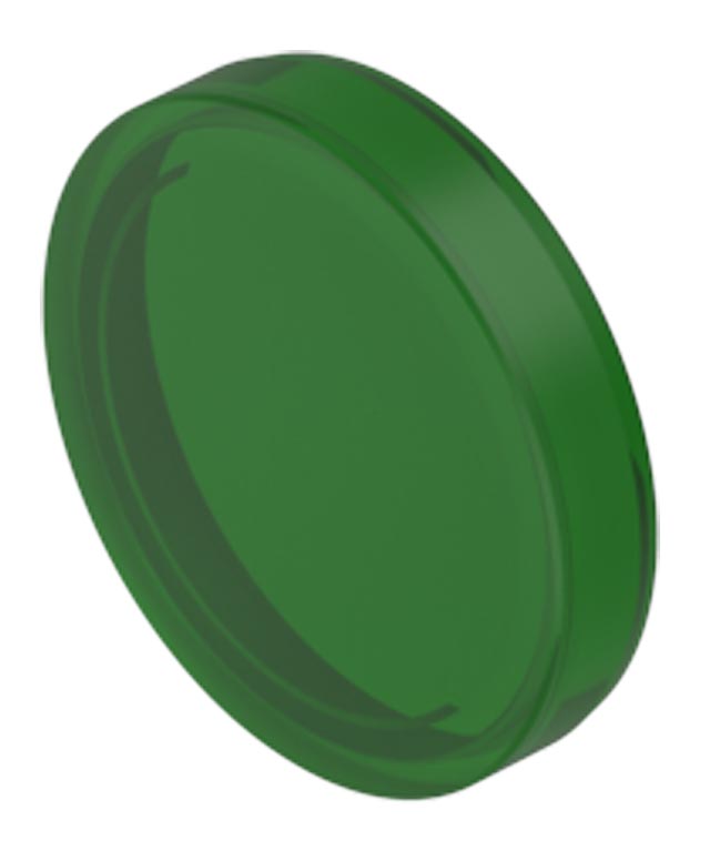 7046025 EAO Green Round Flat Push Button Indicator Lens for Use with 04 Series Push Button