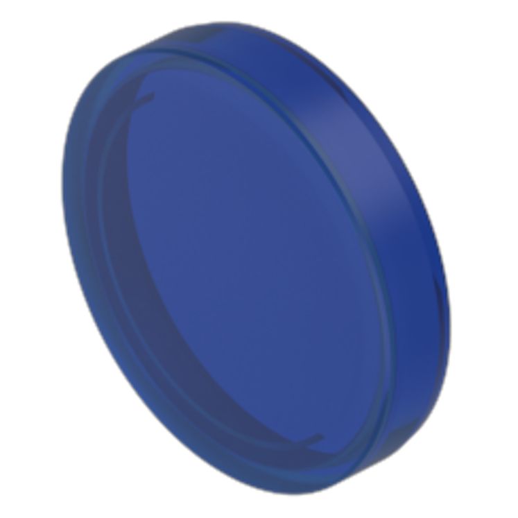 EAO Indicator Lens Round Style, Blue, 23.7 mm diameter