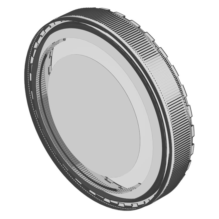 EAO Indicator Lens Round Style, Silver, 23.7 mm diameter