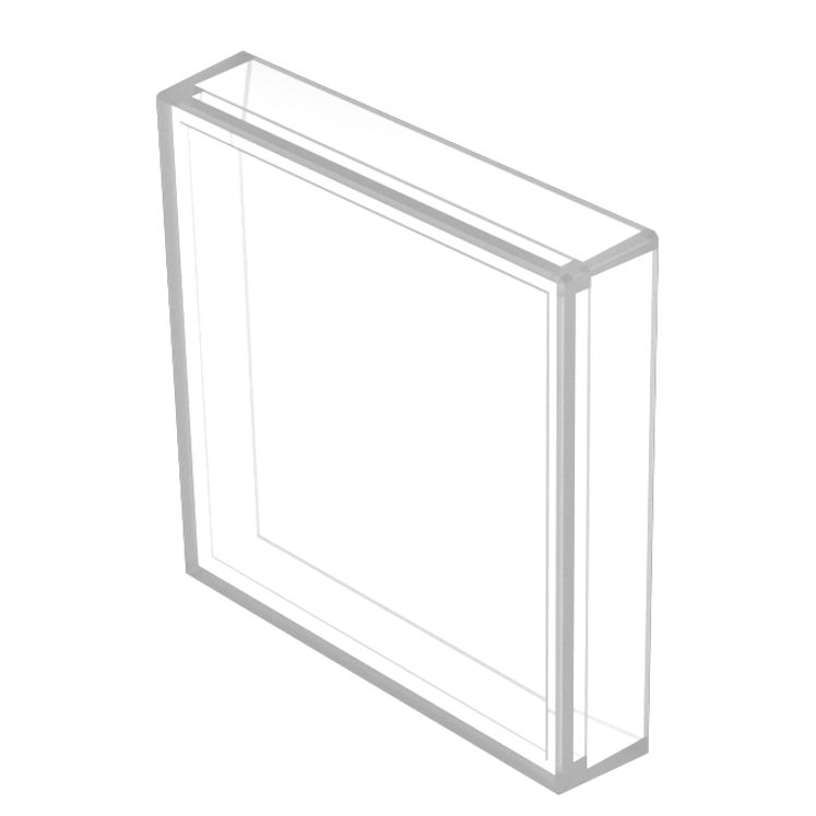 EAO Indicator Lens Square Style, Clear, 24.4 mm Long